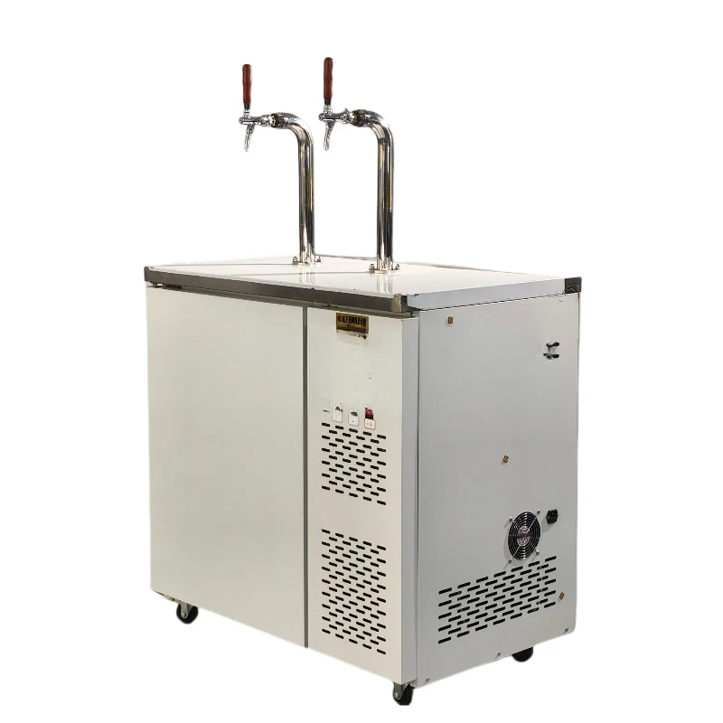 Automatic milk dispenser with beer tap and fresh milk refrigerator