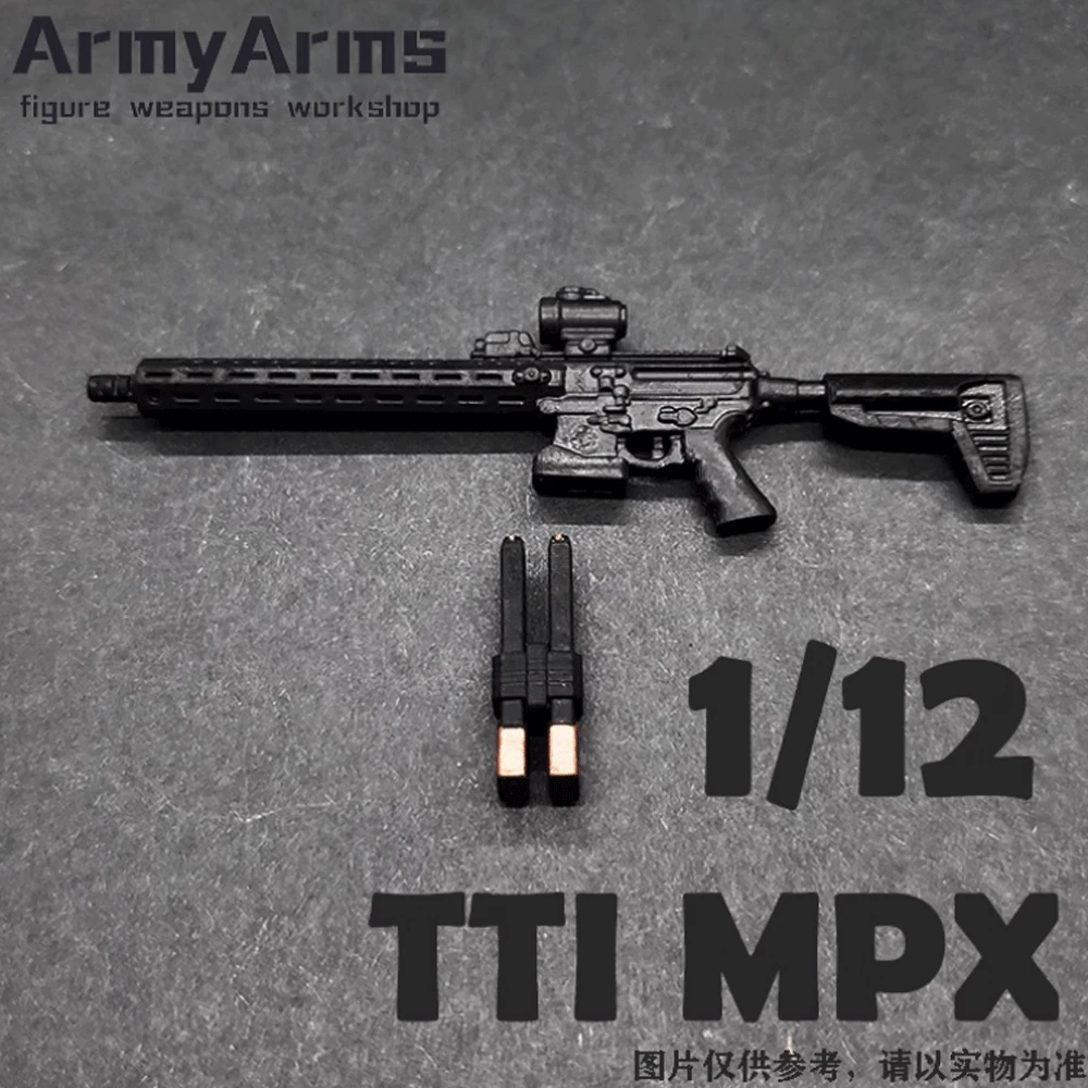 

(Не обжигающий) ArmyArms масштаб 1/12, пистолет тонти MPX, оружие figma для фигуры 6 дюймов