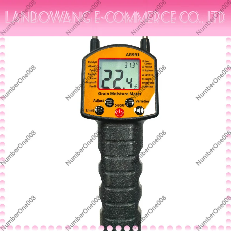 Digital Grain Moisture Meter Humidity Tester For Rice Corn Wheat Bean Farm Grain Storage Detection Device