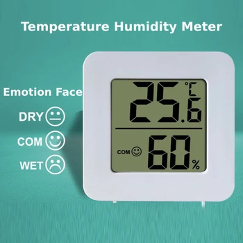 디지털 온도계 및 습도계, LCD 온도 습도 센서, 습도계, 실내 실내 온도 게이지, 홈 오피스