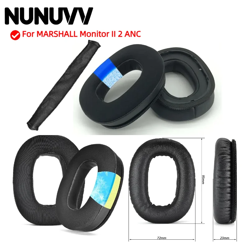 

Replacement Earpads For MARSHALL Monitor II 2 ANC Ear Cushion Headphone Ear Pad