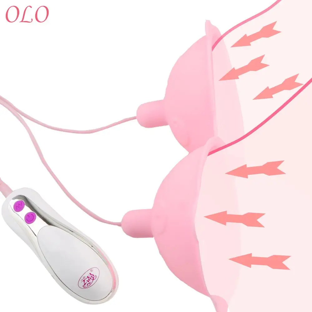 Tongue Lick Nipple Suction Cups Nipple Sucker Vibrator Electric Breast Pump Breast Enlarge Massager Sex Toy for Woman 10 Speed
