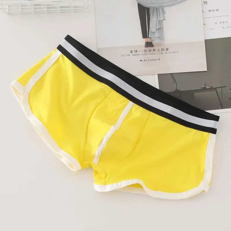 Mens Arrow Shorts Sexy U Convex Pouch Underwear Sports Boxer Aro Pants Cotton Fashion Korean Slip Homme Low Rise Underpants