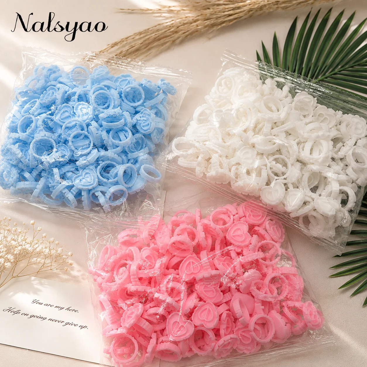 100 PCS Disposable Heart-shaped Plastic Glue Ring Cup Eyelash Extension Tattoo Pigment Holder Pallet Lash Makeup Supplies Tools view 4