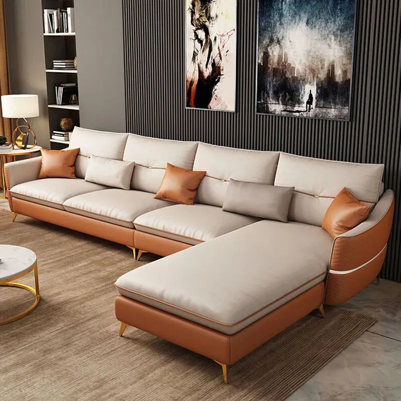 Light luxury leave-in technology cloth sofa
