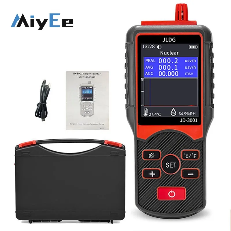 High Precision Geiger Counter 1μSv/h-99.99mSv/h Nuclear Electromagnetic Radiation Tester