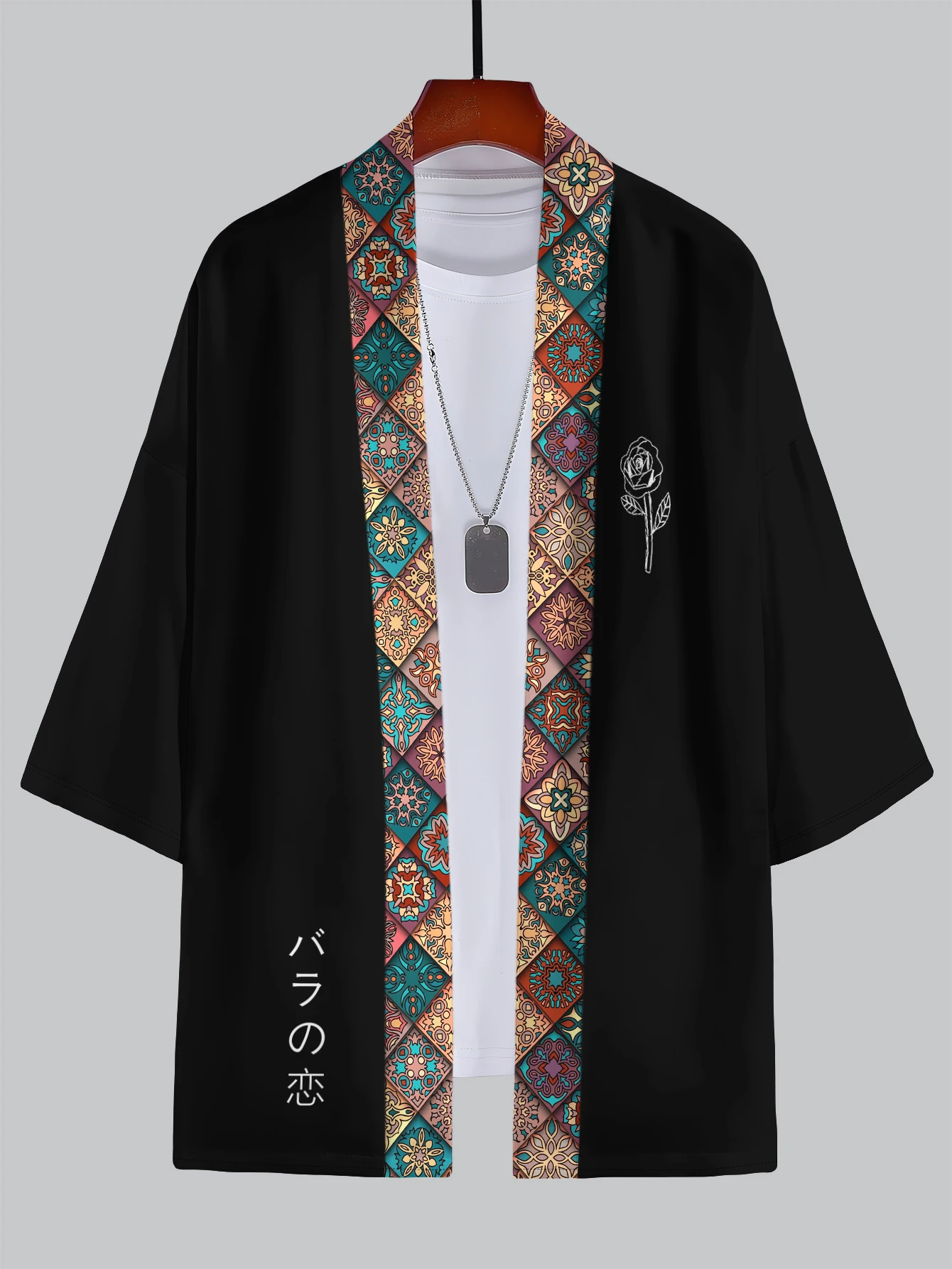 2025 New Summer Men's 3D Kimono Bundle - Cultural & Trendy