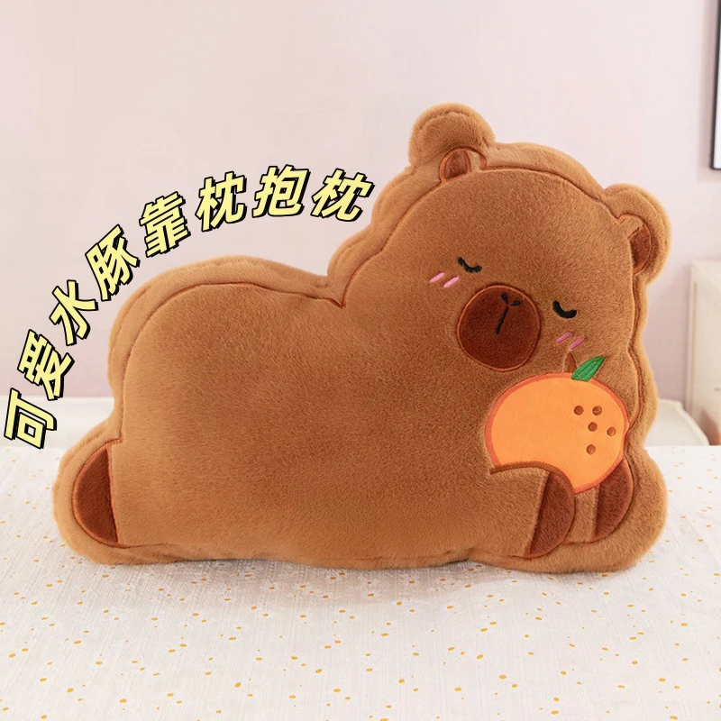 

Мягкая игрушка-капибара, плюшевая кукла, подушка для объятий, подарок на день рождения для детей, мягкая подушка для офисного кресла, декоративная подушка для дивана