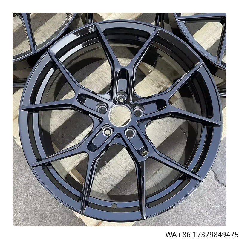 

19 20 21 Inch Customized Aluminum Alloy Forged Rims 5x112 5x120 Gloss Black Passenger Car Wheels