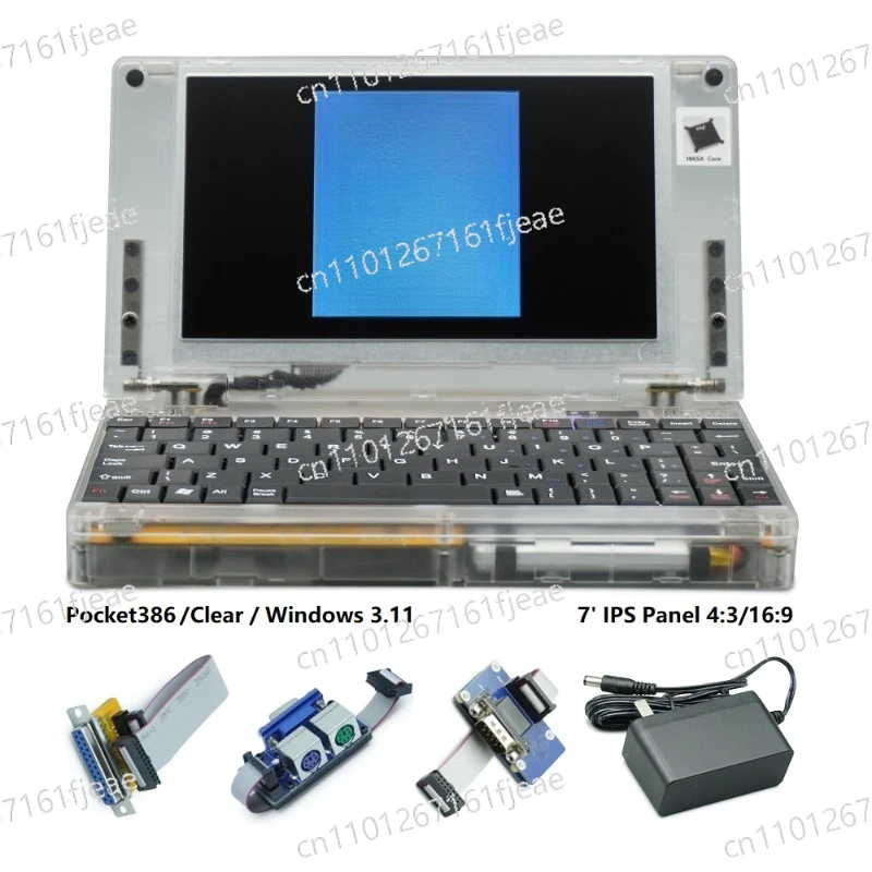 

Компьютер Pocket386 DOS с процессором 386, Windows 3.1/95, ретро-компьютер