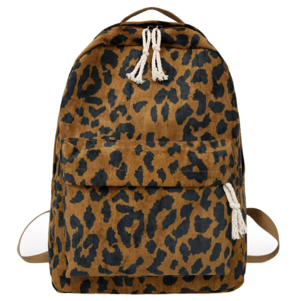 1Pcs Leopard Rucksack Student Große Kapazität Mode Design Schule Reise Outdoor Tasche Komfortable Leopard Rucksack