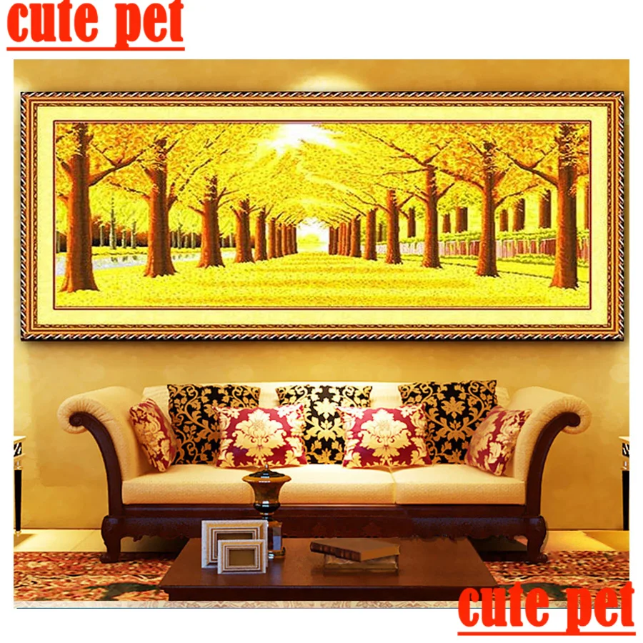 

wallpaper diamond Cross stitch Autumn scenery DIY Mosaic Diamond Painting Large diamond Embroidery full diamond Home Wall Decor