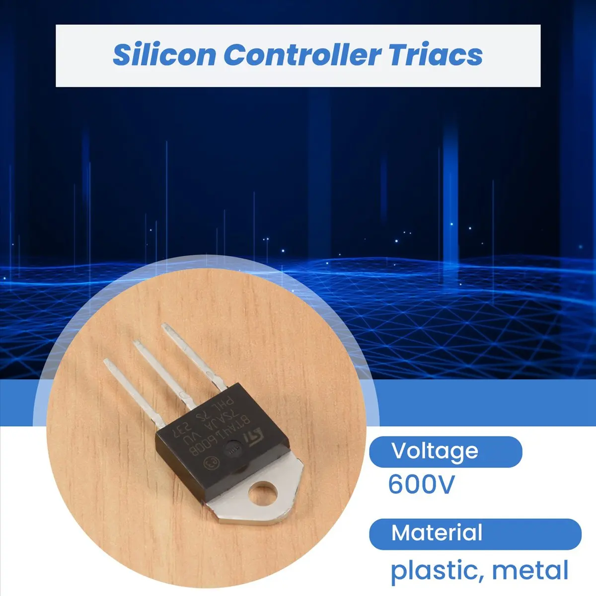 BTA41-600B 600V 40A Silicon Controller Rectifier Standard Triac-DTD2