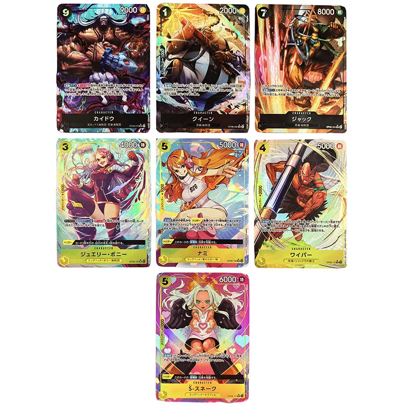 Anime ONE PIECE DIY ACG Game Collectible Card Marco Carrot Pudding Ace Black Maria Kaidou Bonney Nami Toy for boy Birthday Gifts