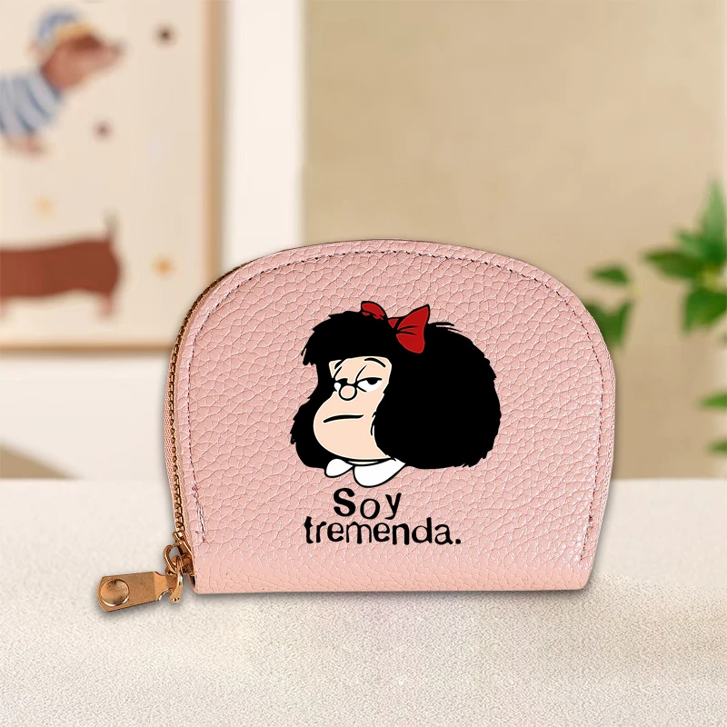 Mafalda Wallets Creative Shell Large Capacity Multiple Cards Slots Purse Cute Cartoon Holders Fashion Money Bag Birthday Gifts