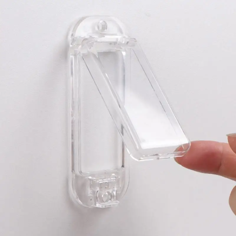 Transparente Lichtschalter-Sicherheitsabdeckung Kindersicherer Wandschalter-Schutz Verhindert Kinderberührung Wandschalter-Schutzvorrichtung 2 6 10 Stück Optional – Detail 2