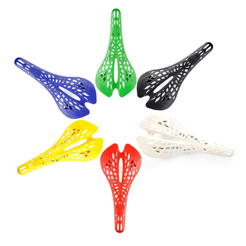 Lightweight Bicycle Saddle MTB Road Mountain Bike Saddle Seat PVC Cushion Cycling Spider Ergonomic Hollow Saddle Part Bicicleta