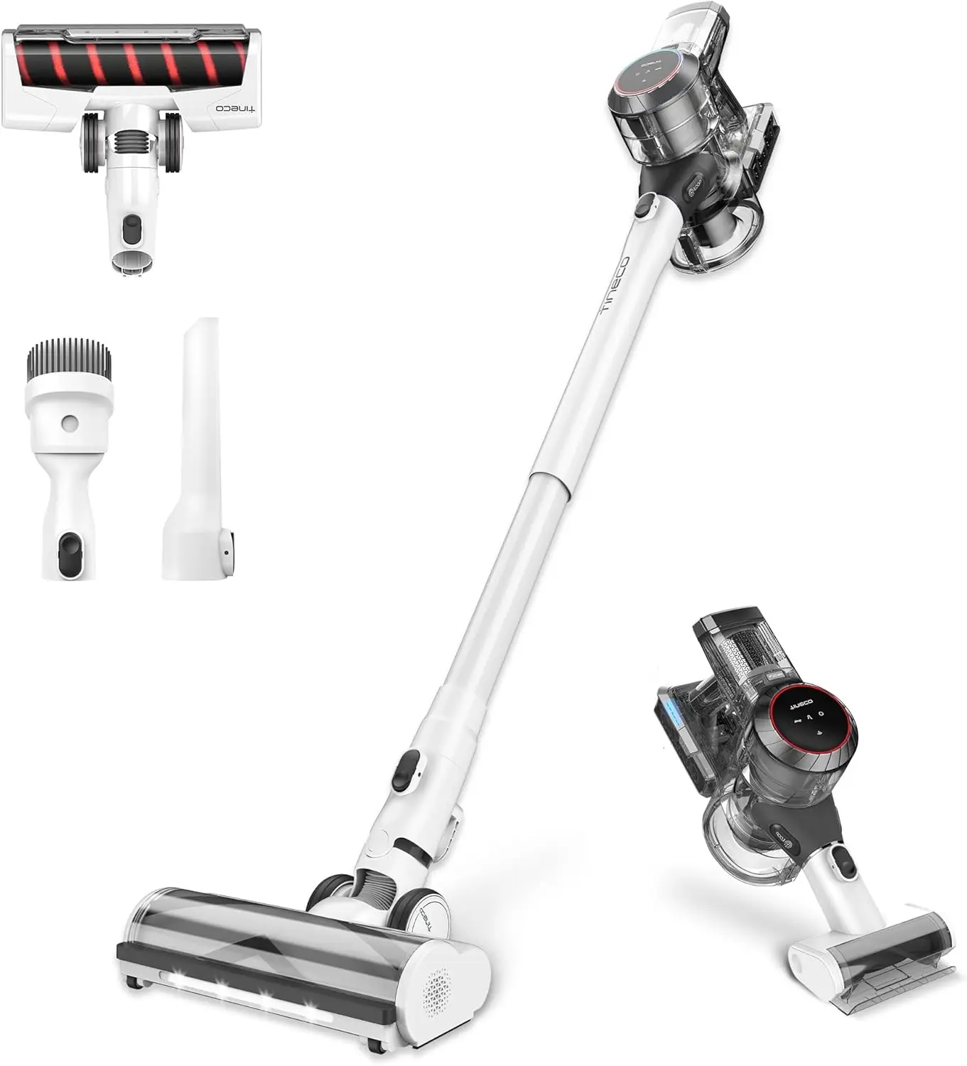 Vacuum Cleaner, ZeroTangle Brush, Lightweight, Quiet, Powerful Suction, Converts into Handheld Vac