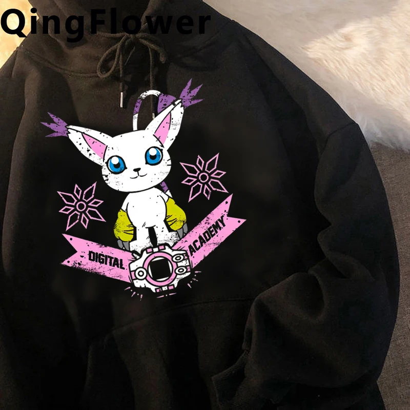 digimon hoodies men Korean style y2k aesthetic harajuku anime tracksuit Hooded Shirt man gothic clothes