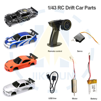 1/43 Rc Car Accessories Car Shell / Motor/ Servo/ Battery / Remote Control Drift Vehicle Parts for 4301 4302 4303 4304