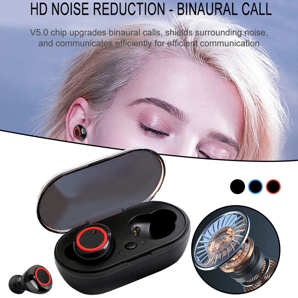 

Black Wireless Headphones With Color Circle Multifunctional Portable Headset For Outdoor Sports