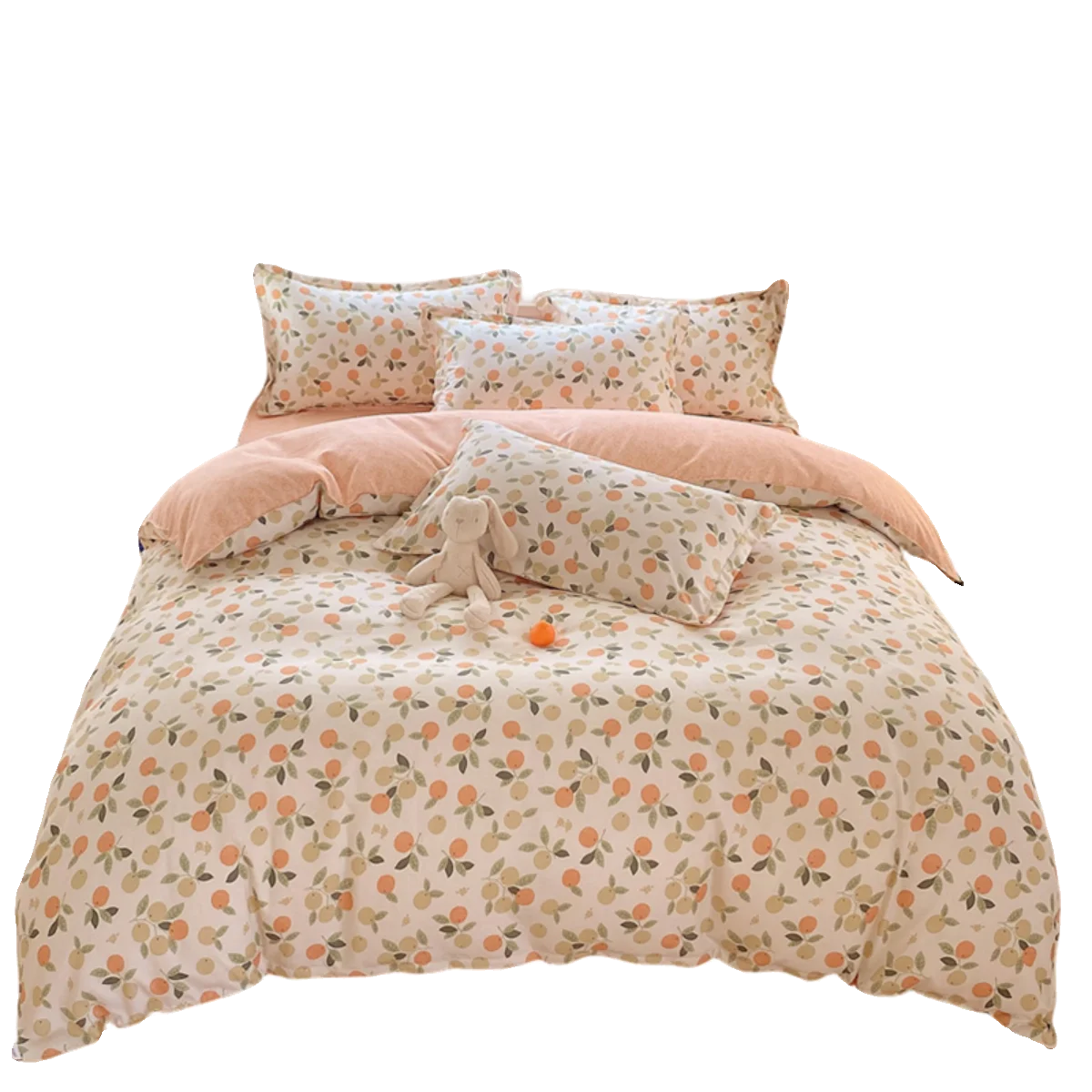 

Four-piece Set 100% Cotton New Thickened Bedding Duvet Cover 150x200 180x200 200x230 Simple And Skin-friendly For All Seasons