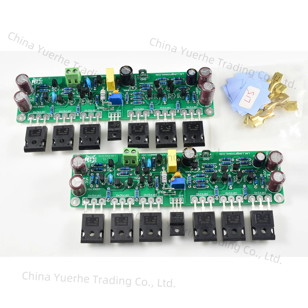 

2pcs L15 MOSFET Stereo Amplifier Board 2-Channel AMP 300W 8R CLASS AB IRFP240 IRFP9240