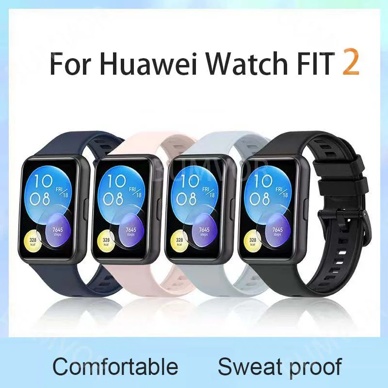 

Silicone Band For Huawei Watch FIT 2 Strap Smartwatch Accessorie Replacement Wrist bracelet correa huawei watch fit New Strap