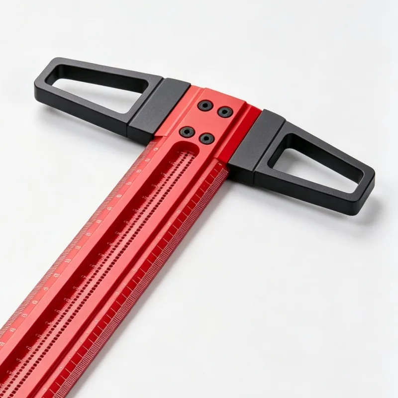 Line Drawing Ruler Aluminum Alloy Measuring Tool Multifunctional High-precision Ruler Woodworker Plank Planning Accessories