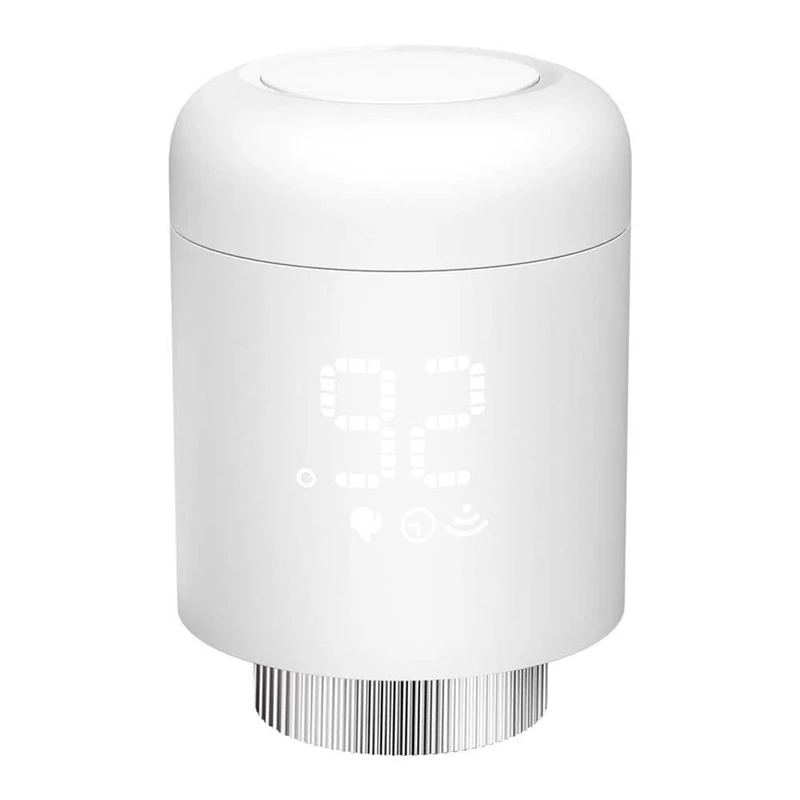 

1 Piece Tuya Zigbee Thermostatic Radiator Valves White Plastic App Control Heating Thermostat Temperature Controller