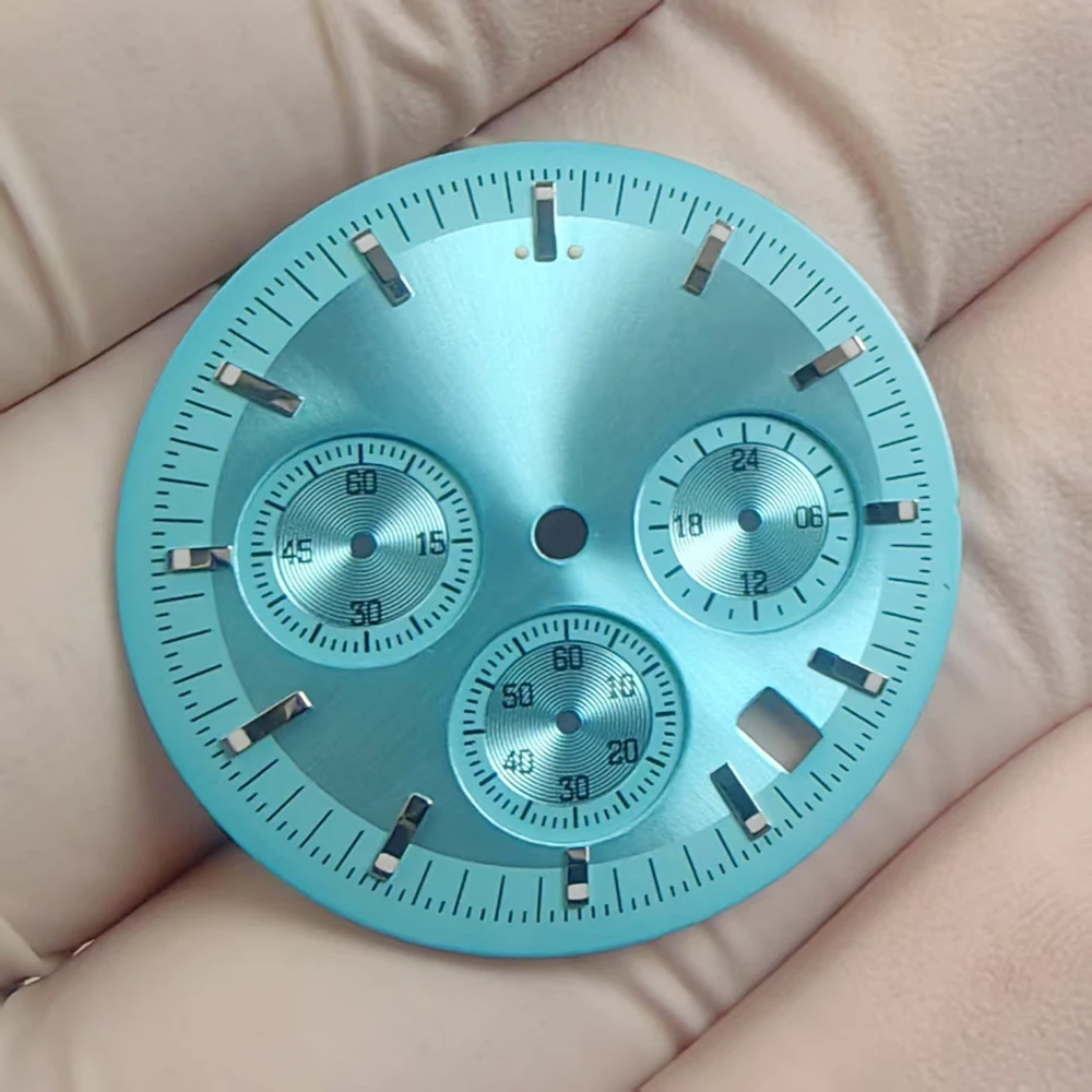 Esfera de 32,5mm adecuada para accesorios de reloj con movimiento VK63 y herramientas de reparación de accesorios de reloj VK63