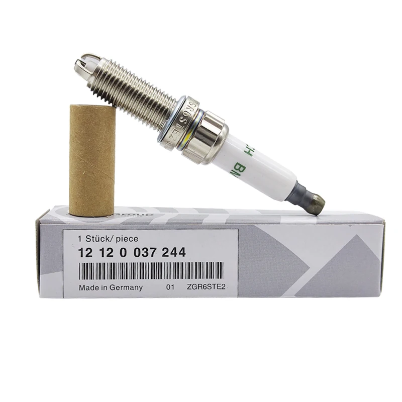 4x Spark Plug 12120037244 ZGR6STE2 For BMW F01 F02 F03 E60 E90 E92 E93 X3 X5 N54 135i 335i 535i OEM Nickel Plugs Car Engine Tool
