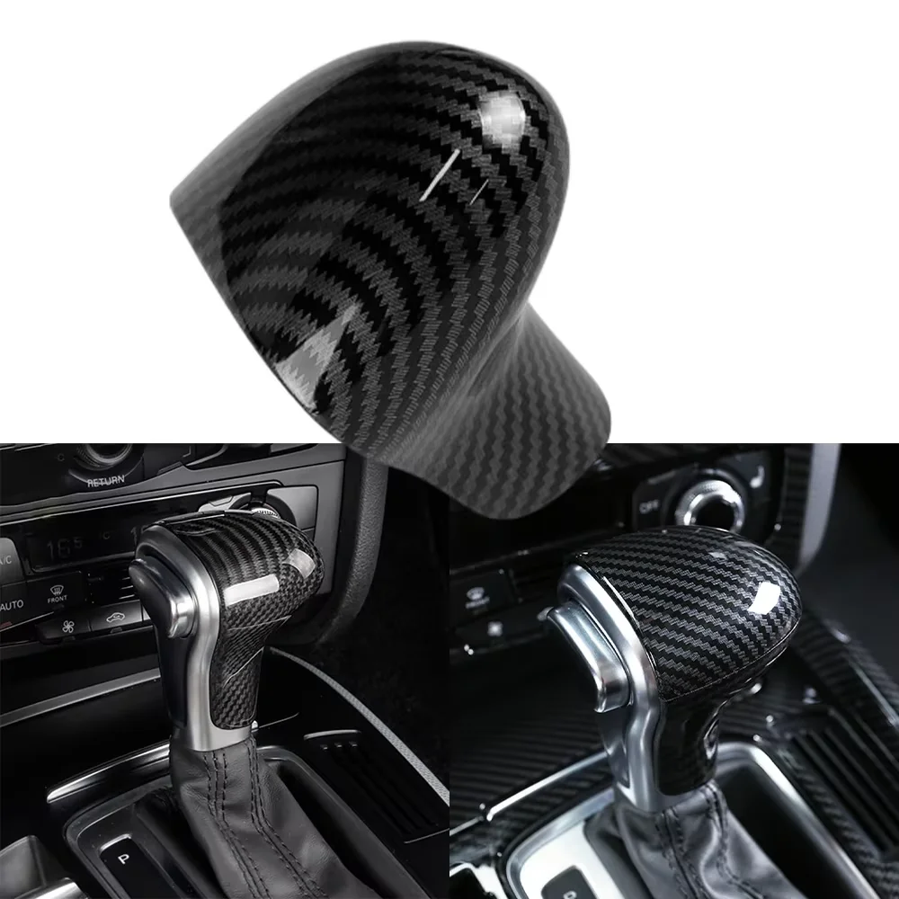 Für Audi A4 B8 A5 A6 C7 A7 Q5 Q7 2012 2013 2014 - 2016 Carbonfaser-Zubehör Auto-Handbremsabdeckung Aufkleber Schaltknauf-Abdeckung – Detail 3