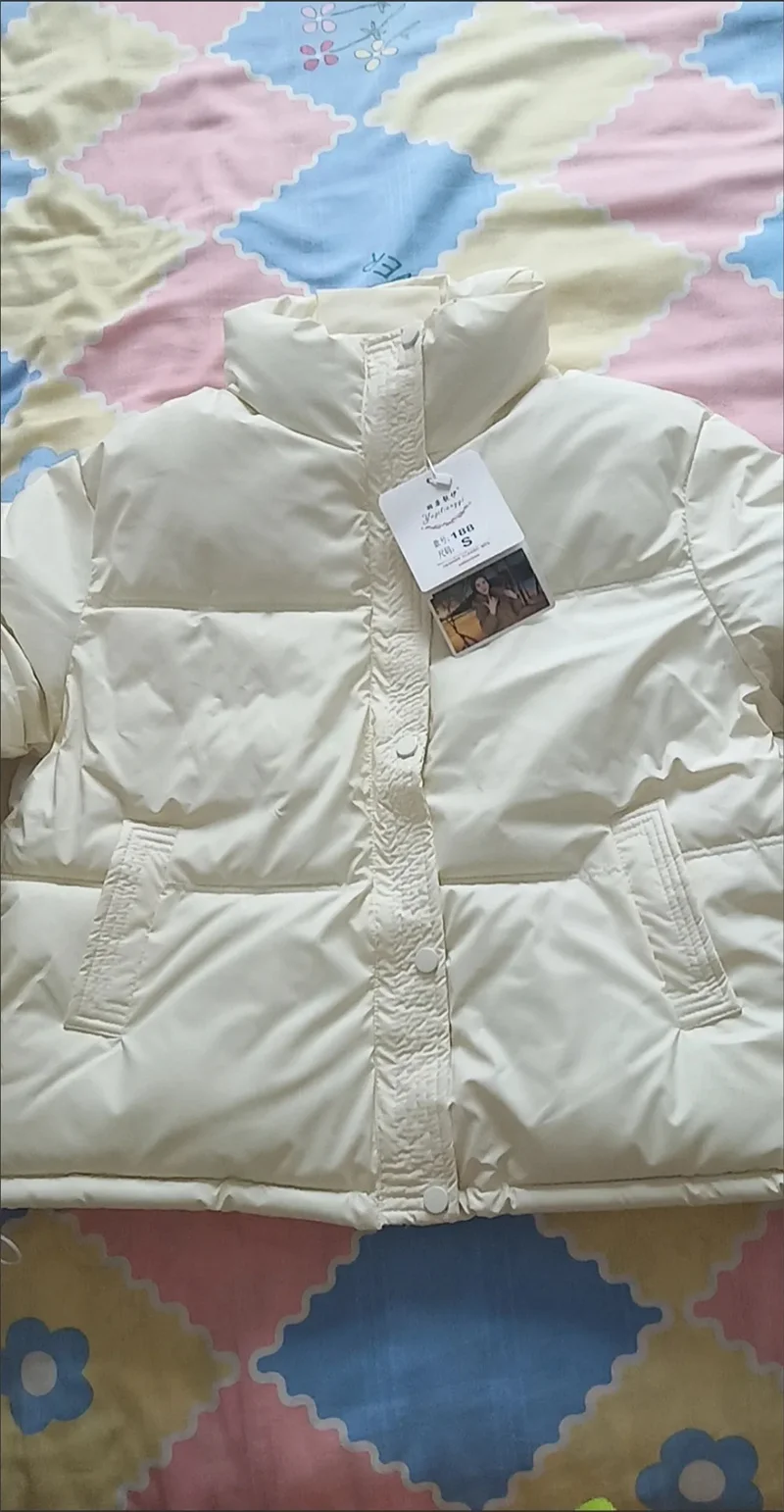 Winter Parkas Thick Bread Coat2026New Disposable PU Leather Down Cotton-Padded Jacket Women Short Warm Cotton Padded Coat Female