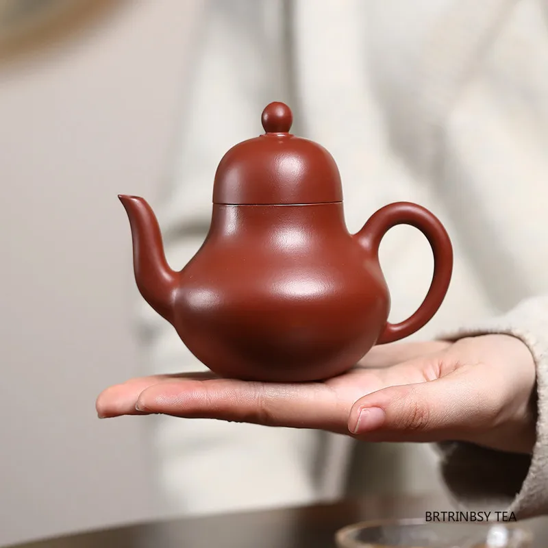 

Tradition Yixing Handmade Purple Clay Teapot Chinese Household Beauty Tea Pot Raw Ore Dahongpao Kettle Zisha Tea Set 180ml