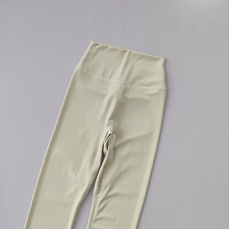 Yoga-Hosen ohne Peinlichkeit und Nacktheit, Damen-Leggings mit hoher Taille und Bauchkontrolle, eng anliegende, nahtlose Fitness-Leggings – Detail 8