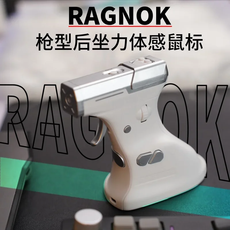 RAGNOK ErgoStrike Mouse para jogos sem fio de próxima geração para jogos de tiro, recurso de recuo incluído para ergonomia de imersão FPS aprimorada