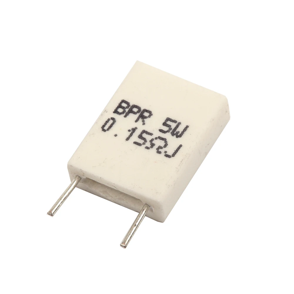 Lot de résistances BPR56 5W en céramique non-inductive, 10 pièces, composants d'une résistance de 0,001 R/0,1 R/0,15 R/0,22 R/0,25 R/0,33 R ou 0,5 R,