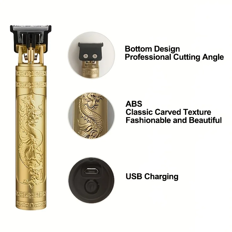 Professional hairdressing kit and beard trimmer set, USB rechargeable wireless electric hairdressing kit with sharp blades. image 5