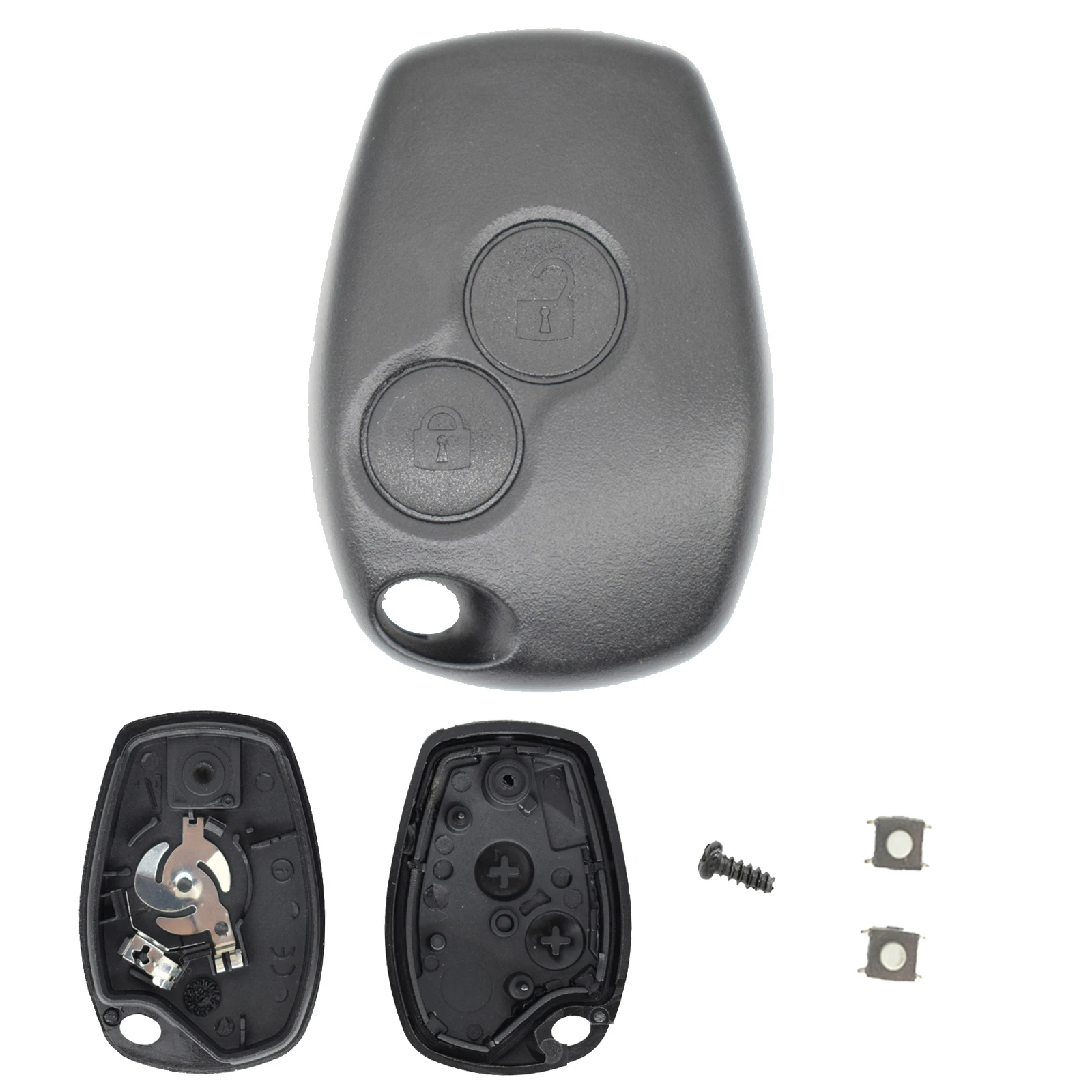 2/3 Button Switch Car Remote Key Shell Fob Case For Renault Clio Trafic Twingo Kangoo Master Modus Dacia Duster Sandero