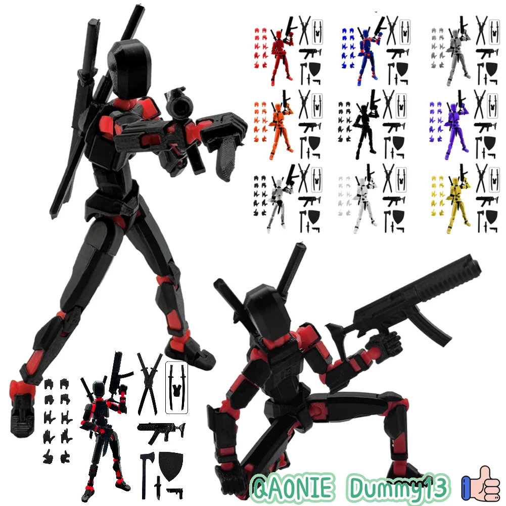 

Titan 13 Action Figures T13 Figure 3D Printed Multi-Jointed Movable Lucky 13 Action Figure Nova 13Action Figure Dummy Home Decor