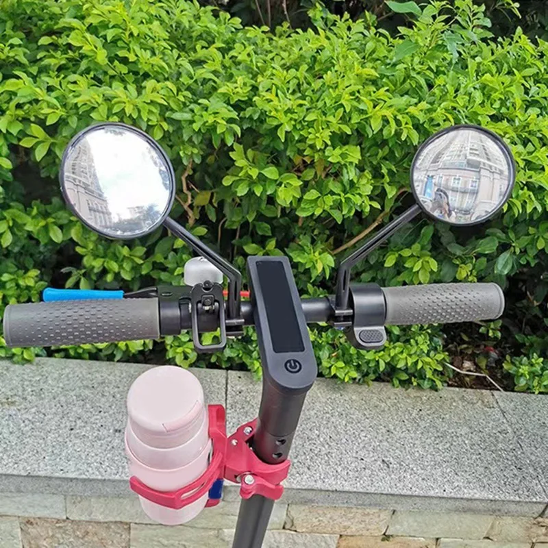 

Universal Scooter Rearview Mirror, Scooter Handlebar View Retroreflector 360° Rotation Safety Mirror 1 Pair, Easy To Use Durable
