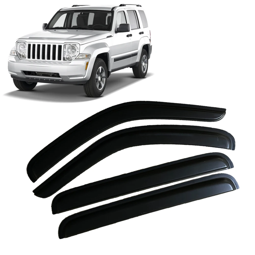 

Window Visor for Jeep LIBERTY 2008 2009 2010 2011 2012 2013 2014 Wind Deflectors Rain Guards Door Visor Vent Shades Ventvisor