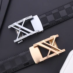 Men Leather Belt Automatic Buckle Belt Fashion Alloy Belts Genune Leather Luxury Belts for Men Business Luxury Designer Clothes