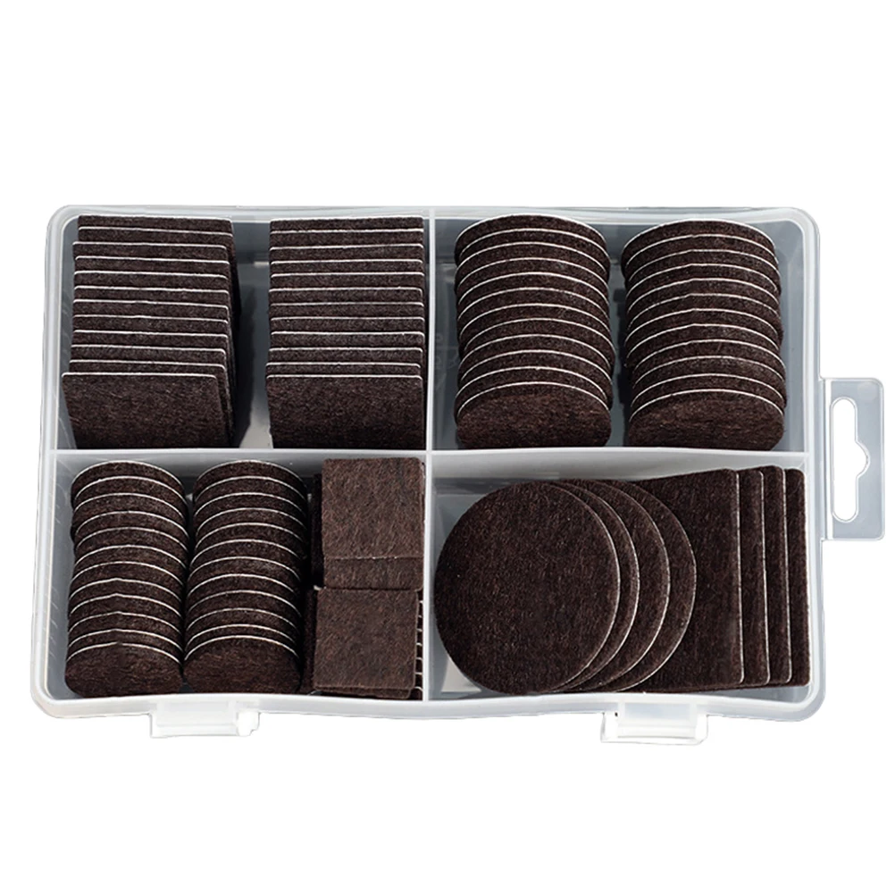 

104pcs Chair Foot Pads Felt Furniture Floor Protector Adhesive Table Leg Cushion Non Slip Mat for Home Office Wood Chairs