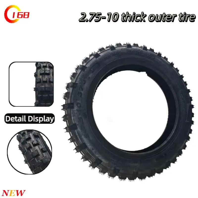 2.75-10 Electric Motorcycle Mini Off road Bicycle Tricycle Inner Outer Tires Thickened Wear resistant Tire Accessories