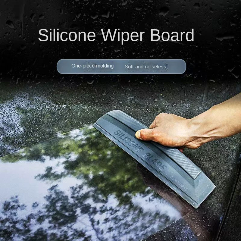 1pc Non-Scratch Soft Silicone Handy Squeegee Car Wrap Tools Water Window Wiper Drying Blade Clean Scraping Cleaner Scraper Tools
