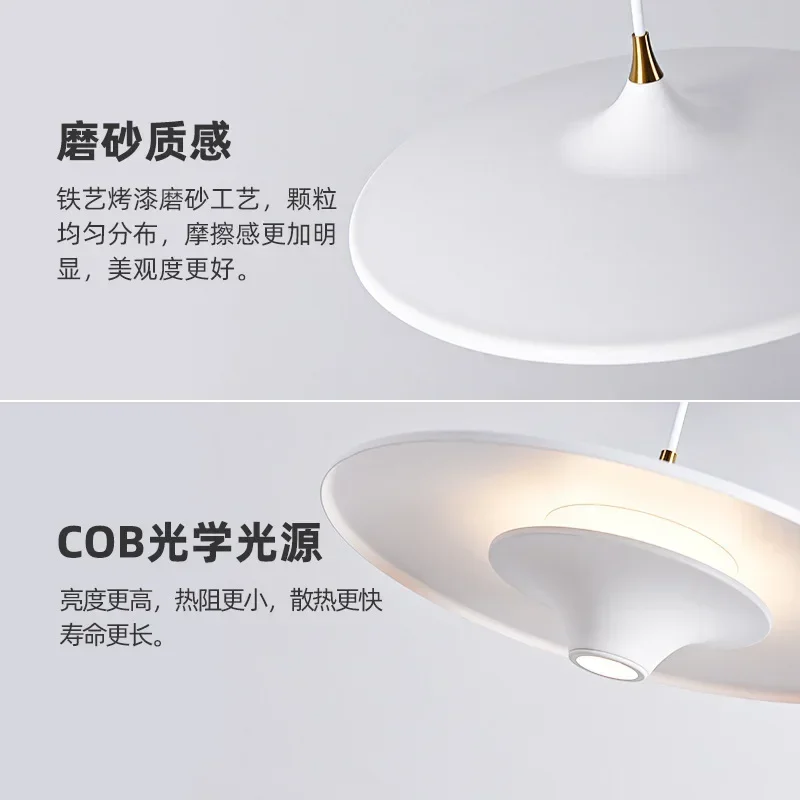 Imagem -04 - Nordic Ufo Led Chandelier For Restaurant Dining Table Pendurado Lamp Cabeça Ufo Bedside Bar Bedroom Home Decor Indoor Lighting Fixture