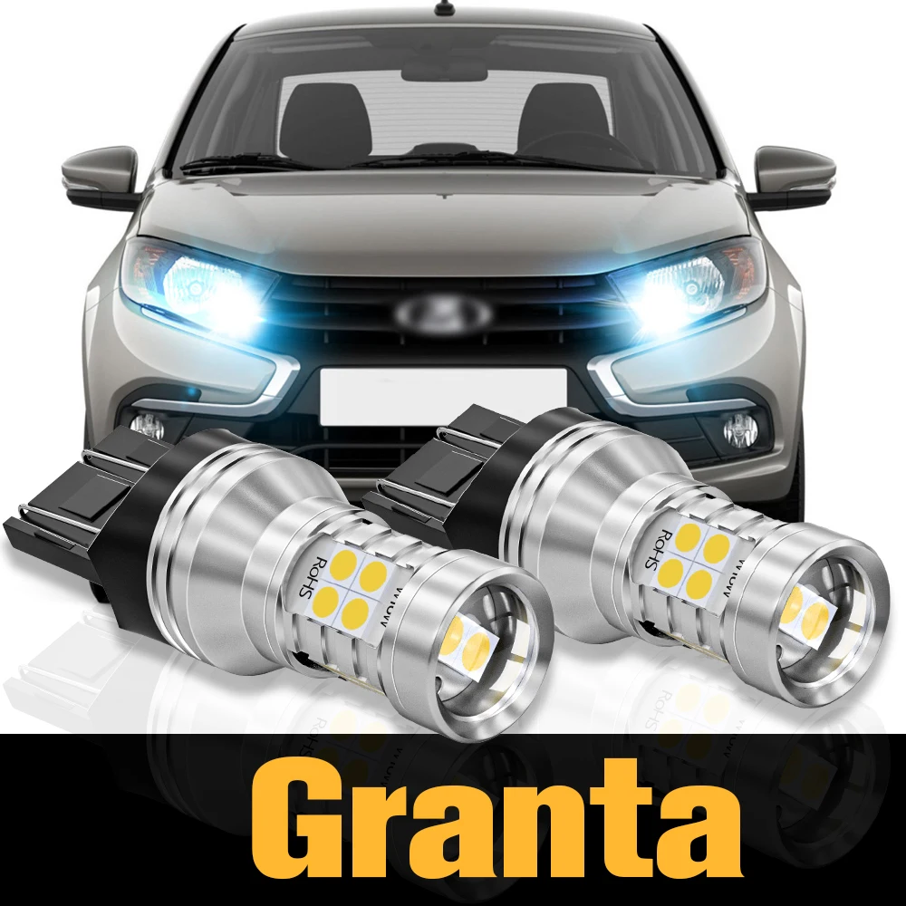 

2pcs Canbus LED Daytime Running Light DRL Accessories For Lada Granta 2190 2191 2192 2194 2011-2021 2014 2015 2016 2017 2018