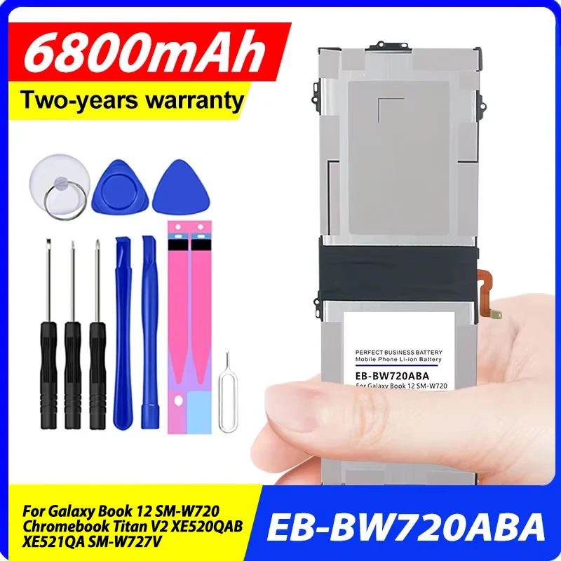 

7.7V 6800mAh EB-BW720ABA Replace Battery For Samsung Galaxy Book 12 SM-W720 Chromebook Titan V2 XE520QAB XE521QA SM-W727V